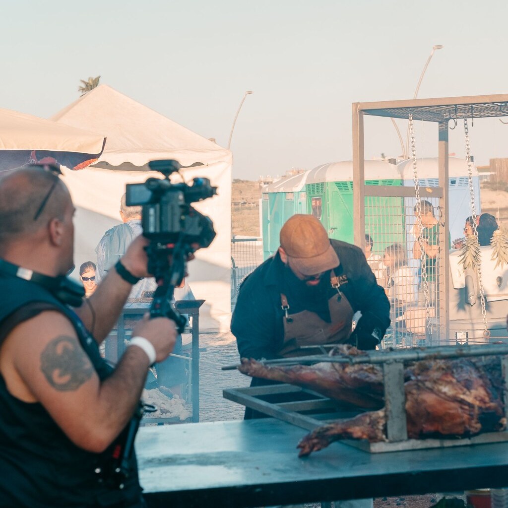 Rui Rocha a cozinhar ao vivo num evento