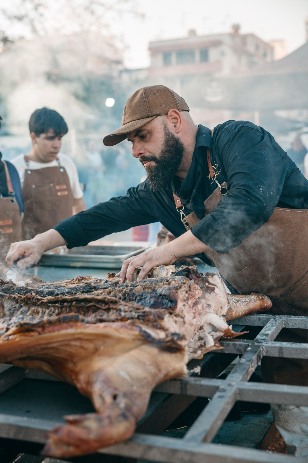 Rui Rocha a trabalhar num serviço gastronómico